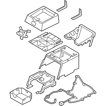 Mopar 1ER691J3AA BOX/BIN-Floor