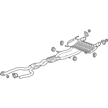 GM 23288498 Muffler & Pipe