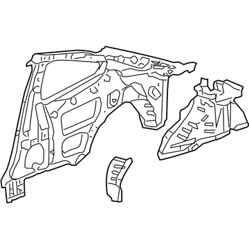 Honda 64700-SDN-305ZZ Panel Comp Set L