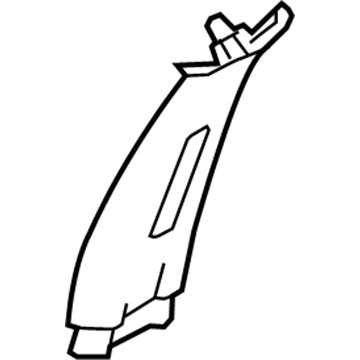 Nissan 76913-6FK0A Garnish-Center Pillar, Upper RH
