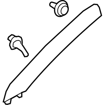 Nissan 76911-7FA0A GARNISH Assembly-Front Pillar, RH