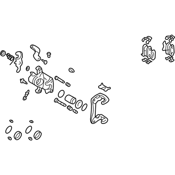 Hyundai 58310-2DA20 Caliper Kit-Rear Brake, LH