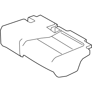 Infiniti 88350-5NB2A Cushion Assy-Rear Seat, LH