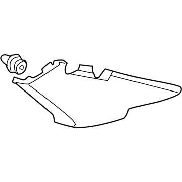 Honda 84181-S5P-A01ZA Garnish Assy., L. RR. Pillar *NH293L* (SEAGULL GRAY)