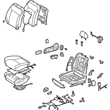 Lexus 71100-53C52-A0 Seat Assy, Front RH