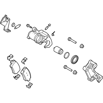 Hyundai 58210-AA400 Brake Assembly-RR Wheel, LH