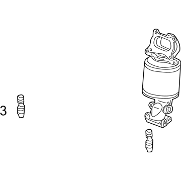 Acura 18290-RV0-A10 Converter, Rear Primary