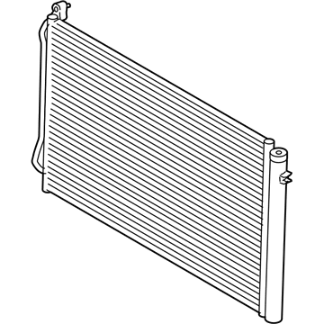 BMW 64-53-9-229-021 Condenser Air Conditioning With Drier