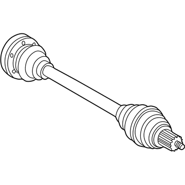 BMW 33-21-1-229-473 Cv Axle Assembly Rear Right