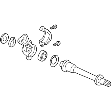 Acura 44500-SS8-A01 Shaft Assembly, Half