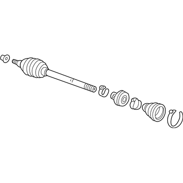 Acura 44305-S0K-C00 Driveshaft Assembly, Passenger Side