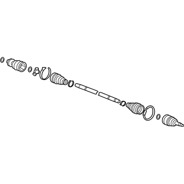Acura 42311-TZ6-A02 Driveshaft Assembly, Driver Side