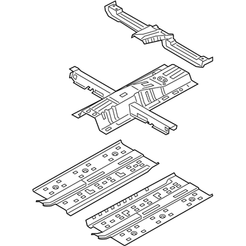 Kia 65100M7010 Panel Assembly-Floor, Ctr