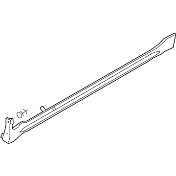 Nissan 76852-5Y700 MUDGUARD-Center, Front R