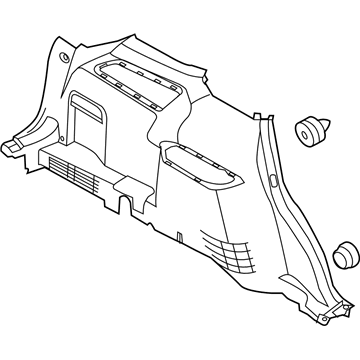 Ford FB5Z-7831013-NC Quarter Trim Panel