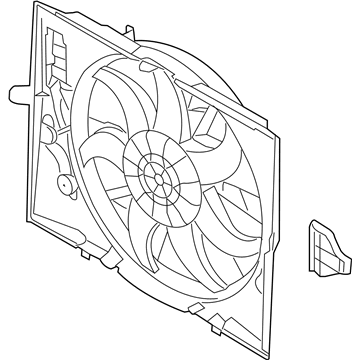 BMW 17-42-7-972-142 Engine Cooling Fan Assembly