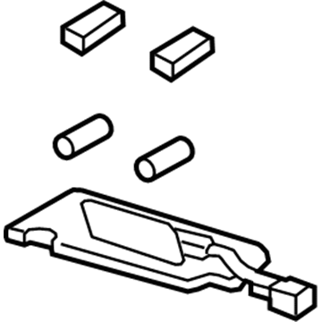Acura 83230-TL2-A11ZC Sunvisor Assembly, Passenger Side (Graphite Black) (Mirror)