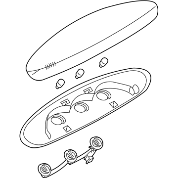 Nissan 26590-5Z000 Lamp Assembly-Stop, High Mounting