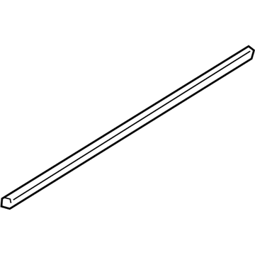 Hyundai 83231-2H000 Weatherstrip-Rear Door Belt Inside LH