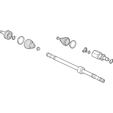 Honda 44306-T21-A51 DRIVESHAFT ASSY-, L