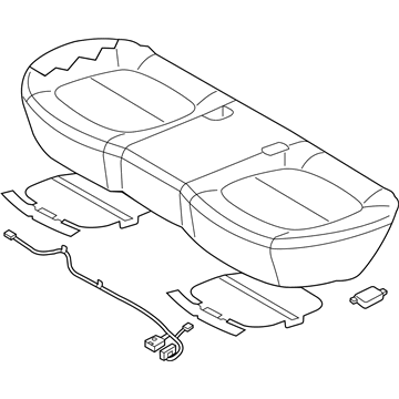 Kia 89100B2220KHX Cushion Assembly-Rear Seat