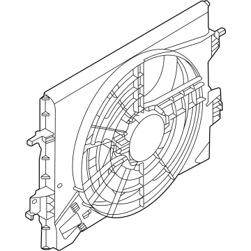 Nissan 21481-5R00C MOTOR & FAN ASSY-W/SHROUD