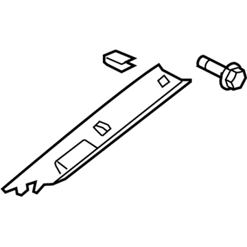 GM 19184758 Molding, Windshield Side Garnish *Gray