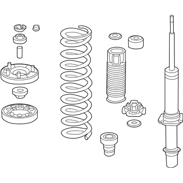 Honda 51610-TA5-A02 Damper Assembly, Rear Front