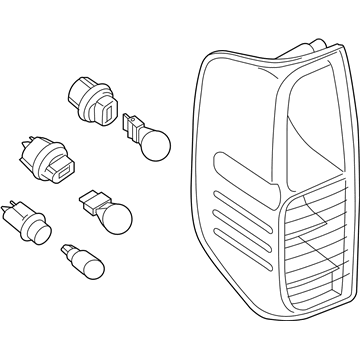 Nissan 26550-EA80B Lamp Rear Combination RH