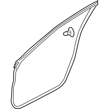 Nissan 80831-1KA0A WEATHERSTRIP Front Door LH