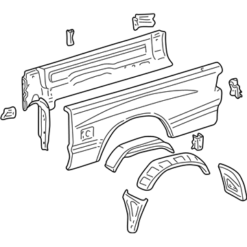 Toyota 65600-0C022 Side Panel