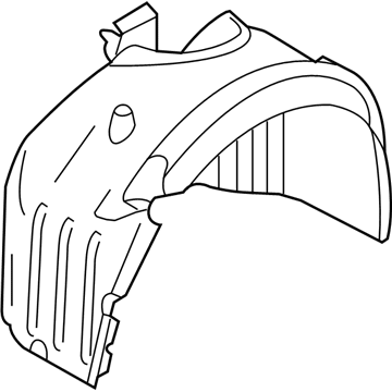 BMW 51-71-7-896-840 Cover, Wheel Housing, Front Right