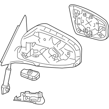 Infiniti 96302-1CA0A Mirror Assembly-Door, LH