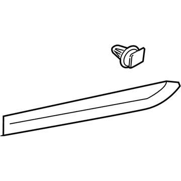 Lexus 75075-50180-A0 MOULDING Sub-Assembly, Rear Door