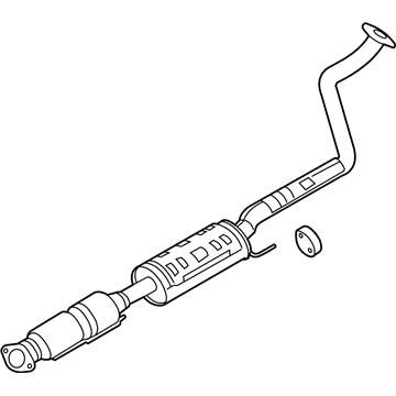 Hyundai 28600-3X401 MUFFLER Assembly-Center