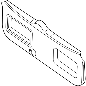 Nissan 90901-ZS30A Finisher-Back Door, Lower