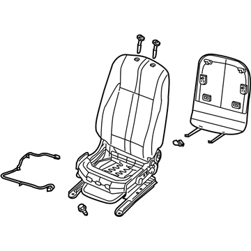 Nissan 87650-ZX51B Back Assembly Front Seat