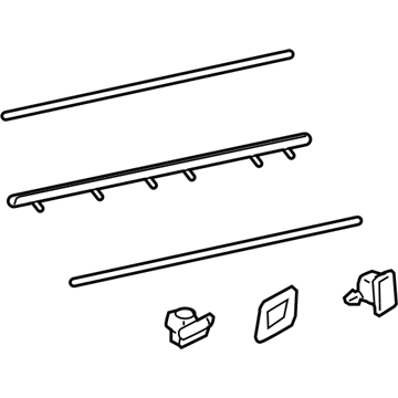 Hyundai 87732-3L020 Moulding Assembly-Rear Door Waist Line, RH