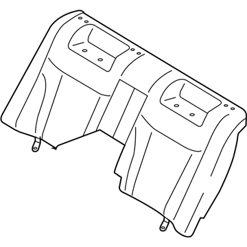 Kia 893703F750716 Rear Seat Back Covering