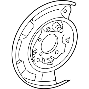 Lexus 46504-20010 Plate Sub-Assy, Parking Brake, LH