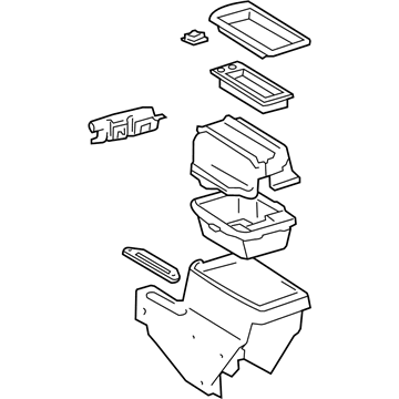 Lexus 58081-60070-A0 Box Sub-Assy, Console, Rear