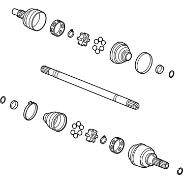 GM 22953760 Rear Wheel Drive Shaft Assembly