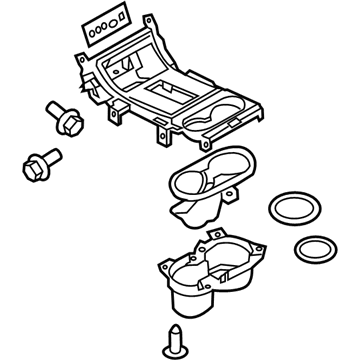 Ford BA1Z-78045A76-BA Console Panel