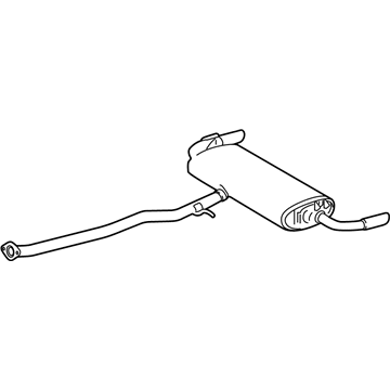 Toyota 17430-25220 Exhaust Tail Pipe Assembly