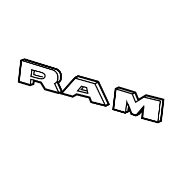 Mopar 68298470AA Nameplate
