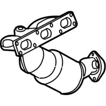 BMW 18-40-7-545-307 Exchange. Exhaust Manifold With Catalyst