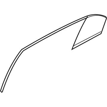 Hyundai 83427-0A000 Glass-Rear Door Fixed, RH