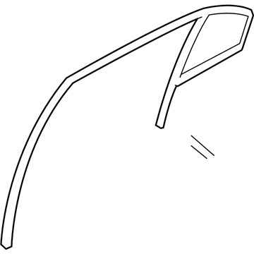Hyundai 83531-3K000 Run Assembly-Rear Door Window Glass LH