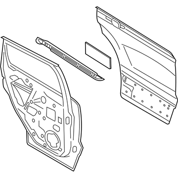 Ford CJ5Z-7824630-A Door Shell