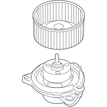 Mopar 5161007AB Motor-Blower With Wheel